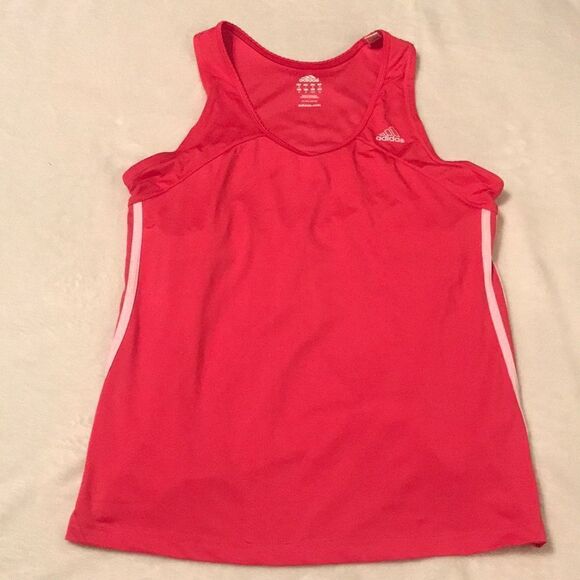 Adidas Bright Pink Racer Back Tank - Size Large - Picture 1 of 10